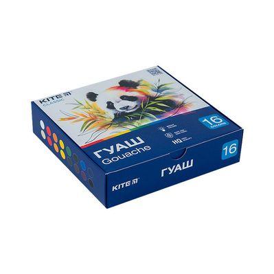Гуашевые краски Kite Classic 16 цветов х 20 мл (K-096)