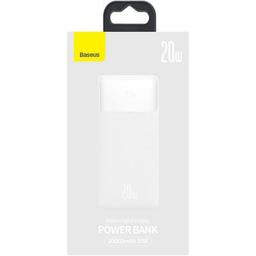 Батарея универсальная Baseus Bipow 20000mAh 20W white (PPBD050302)