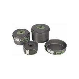 Набор туристической посуды Bo-Camp Explorer 4 Pieces 21 Hard Anodized Grey/Green (2200241)