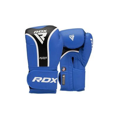 Боксерські рукавички RDX Aura Plus T-17 Blue/Black 14 унцій (BGR-T17UB-14OZ+)