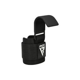 Гаки для тяги на зап'ястя RDX W5 Gym Hook Strap Black Plus (WAN-W5B+)