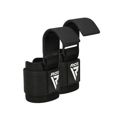Гаки для тяги на зап'ястя RDX W5 Gym Hook Strap Black Plus (WAN-W5B+)