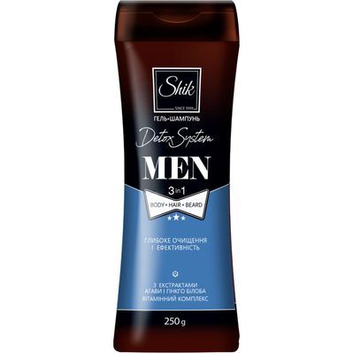 Гель для душу Shik 3 в 1 Men Detox System 250 г (4820023368903)
