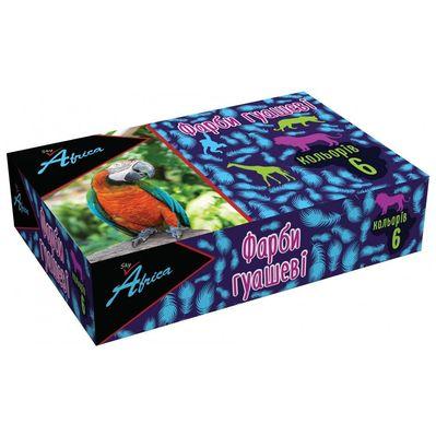 Гуашевые краски Economix Africa sky 10 мл 6 цветов (E60301)