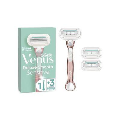 Бритва Gillette Venus Extra Smooth Sensitive RoseGold с 3 сменными картриджами (7702018609994)