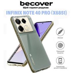 Чехол для мобильного телефона BeCover Infinix Note 40 Pro (X6851) Transparancy (711180)