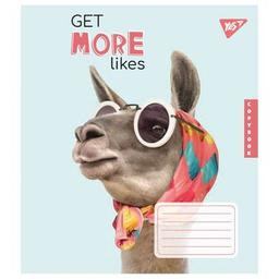 Тетрадь Yes Get more likes 24 листов клетка (767289)