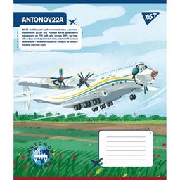 Зошит Yes Антонов. Моделі 12 аркушів лінія (767430)