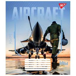 Зошит Yes Aircraft 48 аркушів клітинка (767102)