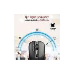 Мышка Promate Contour Wireless Black (contour.black)
