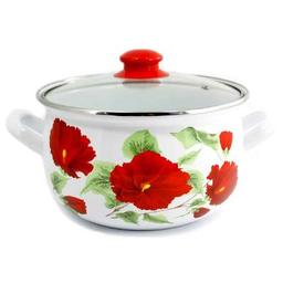 Каструля Interos емаль Каркаде 4,0л (ІТ-2392-20)