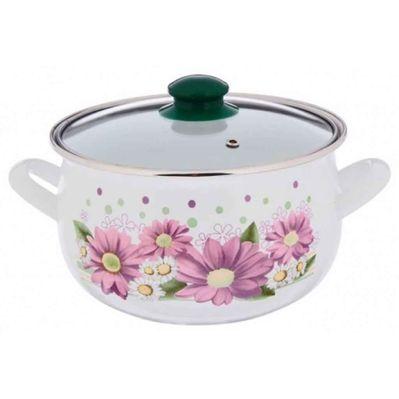 Каструля Interos емаль Хризантема 3,1л (ІТ-2400-18)