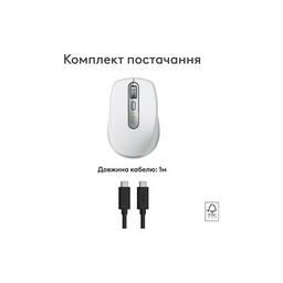Мышка Logitech MX Anywhere 3S для MAC Wireless Pale Grey (910-006946)