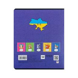 Зошит Kite Хоробрі тварини 12 аркушів, лінія (K24-234-2)