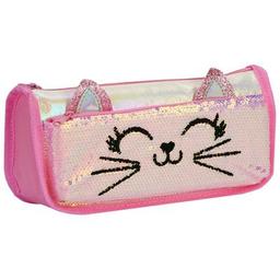 Пенал Cool For School 2 відділення З блискітками (CF6706-lt.blue)