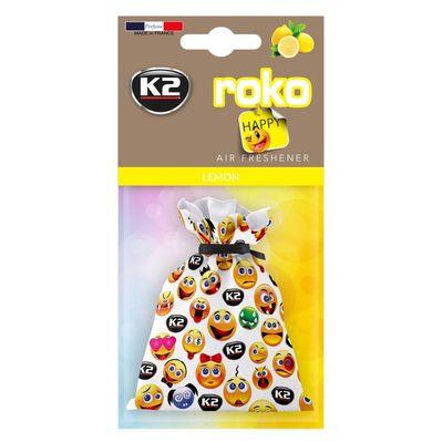 Ароматизатор для автомобіля K2 Roko Happy "Лимон" 25 г (V825H)