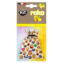 Ароматизатор для автомобіля K2 Roko Happy "Лимон" 25 г (V825H)