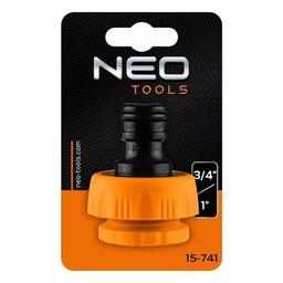 Коннектор для шланга Neo Tools для крана 3/4",1", с внутренней резьбой (15-741)