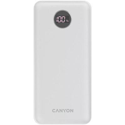 Батарея универсальная Canyon PB-2002 20000mAh, PD/20W, QC/3.0, White (CNE-CPB2002W)