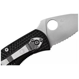 Нож Spyderco Ambitious Serrated Black (C148SBK)