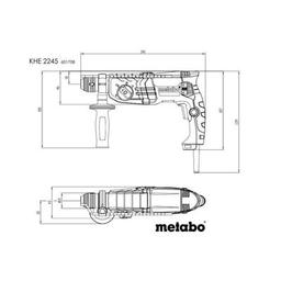 Перфоратор Metabo KHE 2245 SDS-plus, 750Вт, 2.2Дж, 2.7кг (601708500)
