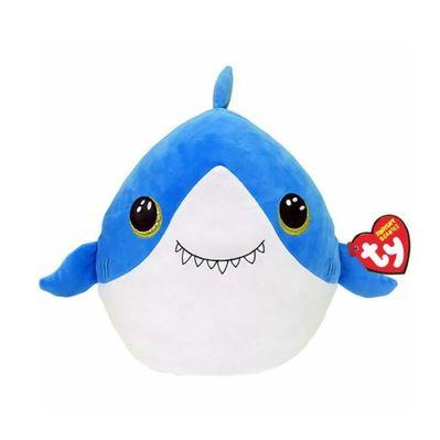 Мягкая игрушка Ty Подушка Squish-a-boos Акула Finsley 40 см (39366)