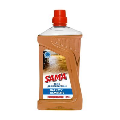 Засіб для миття підлоги Sama Для паркету та ламінату 1250 г (4820270631034)