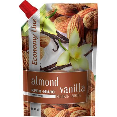 Рідке мило Sama Economy Line Мигдаль і ваніль з гліцерином 1500 г (4820270630792)