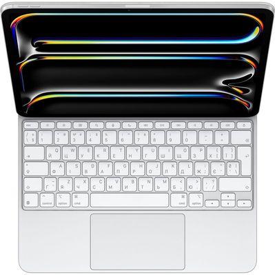Чехол для планшета Apple Magic Keyboard for iPad Pro 13inch (M4) - Ukrainian - White,Model A2974 (MWR43UA/A)