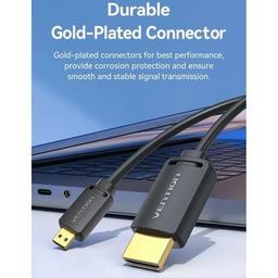 Кабель мультимедийный HDMI to Micro HDMI 3.0m V2.0 4K 60Hz 18Gbps HDR Dolby Vention (AGHBI)