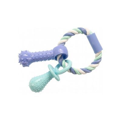 Іграшка для собак GimDog Dent Plus мотузка/кільце гума 15 см (8009632060682)