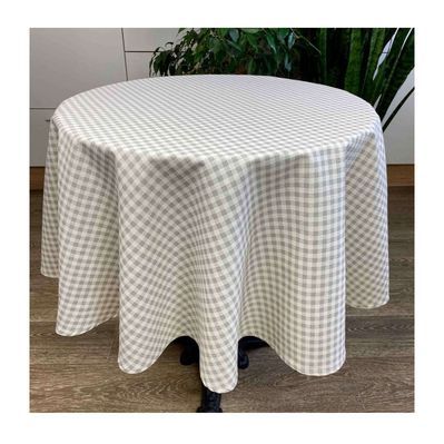 Скатертина Прованс Bella Сіра клітинка 110х134 (013614)