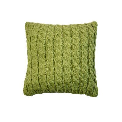 Наволочка Прованс декоративна в'язана Коси травяна 45х45 (028637)