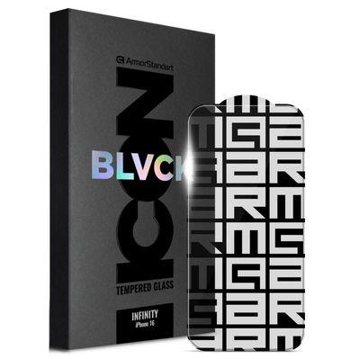 Стекло защитное Armorstandart Infinity Black Icon 2.75D Apple iPhone 16 (ARM80299)