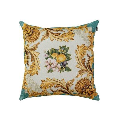 Подушка Прованс гобеленова декоративна Verna Verna Фрукти з вензелями 45х45 см (030037)