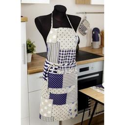 Фартук Прованс Пэчворк синий (031634)