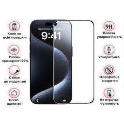 Стекло защитное BeCover Apple iPhone 16 Plus Black (712123)