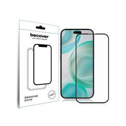 Стекло защитное BeCover Apple iPhone 16 Pro Black (712124)