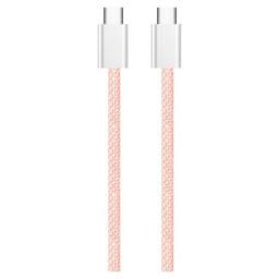 Дата кабель USB-C to USB-C 1.0m 60W 3.0А pink ColorWay (CW-CBPDCC061-P)