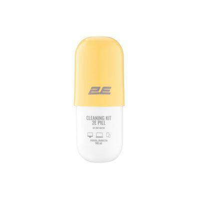 Спрей для очистки 2E PILL 140ml for office equipment +Microfibre 20 cm, white-yellow (2E-SK140YW)
