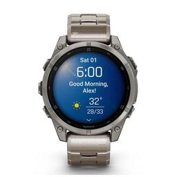 Смарт-часы Garmin fenix 8 47mm, AMOLED, Saph, Ti/Bare/Graphite w/TiBand,Excl, GPS (010-02904-40)