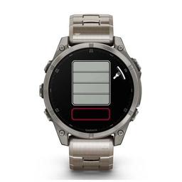 Смарт-часы Garmin fenix 8 47mm, AMOLED, Saph, Ti/Bare/Graphite w/TiBand,Excl, GPS (010-02904-40)