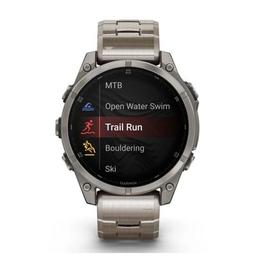 Смарт-часы Garmin fenix 8 47mm, AMOLED, Saph, Ti/Bare/Graphite w/TiBand,Excl, GPS (010-02904-40)