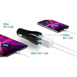 Зарядное устройство Defender 2xUSB 12W 2.1A ECA-24 (83824)