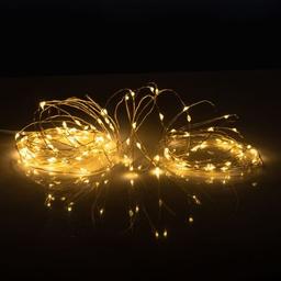 Гирлянда YES! Fun Нить на медной проволоке 100 LED Тепло-белая 10 м Статическая USB (975035)