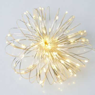 Гірлянда YES! Fun Нитка на мідному дроті 100 LED Тепло-біла 10 м Статична USB (975035)