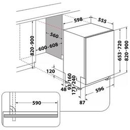 Посудомийна машина Whirlpool W2IHD526A