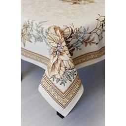 Скатерть Прованс гобеленовая с велюром золотой праздник 135х180 см (036317)
