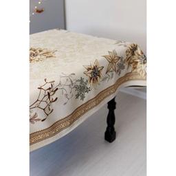 Скатерть Прованс гобеленовая с велюром золотой праздник 135х180 см (036317)