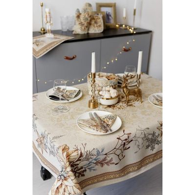 Скатертина Прованс гобеленова Золоте свято 135х260 см (036321)
